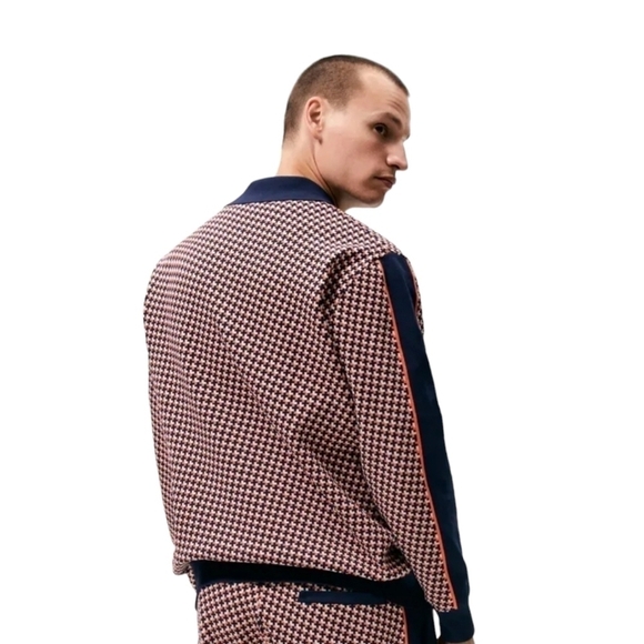 Zara | Men's Geometric or Jacquard Cardigan Sweater Jacket (Size XL) - Picture 15 of 15